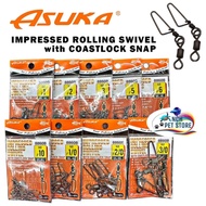 ASUKA 8860B IMPRESSED ROLLING SWIVEL WITH COASTLOCK SNAP