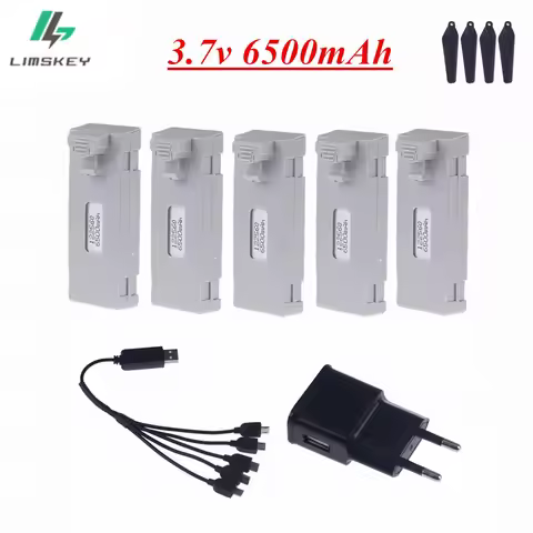 3.7V 6500mAh RC Drone Battery Stable UAV Battery for E88 E88PRO E88MAX E525 E99 E99PRO P1 P5PRO K3 S