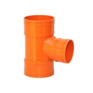 BIOPIPE PVC SANITARY TEE ORANGE | REDUCER 2 X 3" , 2 X 4" , 3 X 4"