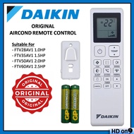 *ORIGINAL* DAIKIN AIR CONDITIONER REMOTE CONTROL (3P593972-1) Suitable For FTV-A Series Aircond