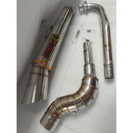 EXHAUST DAENG SAI4 OPEN PIPE 51MM FOR SMASH EX5 XRM LEGEND WAVE REUSI KRISS