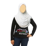 T-shirt untuk pemakai Hijab 'MRSM PC' COmic Version
