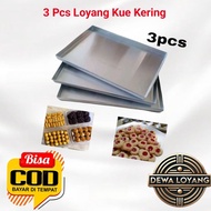 3 Pcs oven hock Dry Cake Pans Perch/s bima/s 28x24 - 28x28 - 30x26 premium quality nastar tool tray 