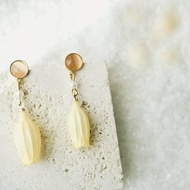 【春日】乾燥花-鈴蘭花/耳環/耳夾/銀針/黃