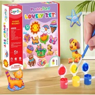 GIFT Mould & Paint 3D Figures Painting Set Kids Plaster Toy Painting Plaster Figure Painting Set