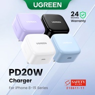 UGREEN 20W PD Fast USB Charger Quick Charge 4.0 3.0 Charger for iPhone 16 15 14 13 12 11 X XS XR 8