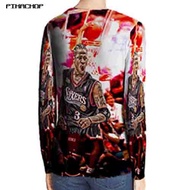 Allen Iverson Basketball T-Shirt Unisex Polyester Dryfit Jersey Material