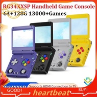 [Hot-Sale] RG34XXSP Retro Game Console Linux 64Bit 3.4 Inch 64+128G 13000+Games Handheld Game Consol