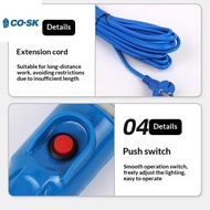 COUTR Portable 7W 30LED Workshop Flashlight 220V Garage Work Light Repair Inspection Lamp 10M Power 