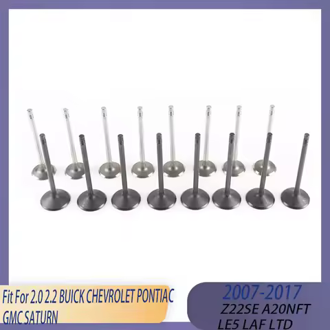 16pcs Engine Intake & Exhaust Valve Set Fit 2.0 2.4 L GAS 05-17 A20 Z20 A22 Z22 LTG LE5 For BUICK CH