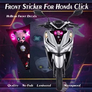 Honda Click Front Sticker / Click Front Decals / Click Accessories / Click Stickers/ Sticker & Decal