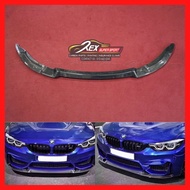 BMW 3 Series F30 M3 AN Front Lip CS Real Forged / Carbon Fiber Depan Diffuser Skirting F80 330e 320i