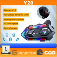 Y20 Intercom Helmet Bluetooth 5.3 Helmet Headset Intercom Headset Motorcycle Helmet Bluetooth Headse