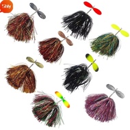 SHLY Fishing Spinner Bait, 45g Spinner Design Bucktail Spinner Bait, Musky Bucktail metal Bright sil