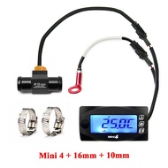 Koso Motorcycle MINI 4 DUAL TEMP METER Cylinder Temperature Water Temperature Sensor Voltage Time Sq