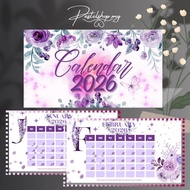 >PDF DOWNLOAD< Kalendar 2026 Printable • Garden Flower Design • PDF Digital Planner