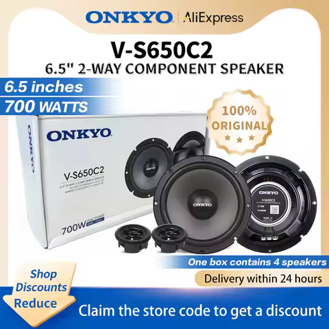 onkyo car audio speaker 6.5-inch two-way HIFI sound effect 700W car speaker treble midrange subwoofe