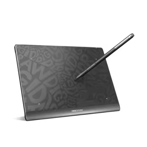 Drawing Tablet 6x4 Inch, 16384 Levels Battery-Free Stylus, Paper-Like Graphics Pad for Digital Art, 