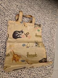 Harrods 貓咪圖案手提袋