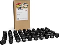 Wheel Accessories Parts 100 Pcs M14x1.5 14x1.5 Thread OEM Style Lug Nuts 1.10" Long Black 7/8" 22mm 