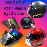 KYT 2vision 1vision helmet visor KYT 2 vision KYT 1 vision flat or convex helmet visor
