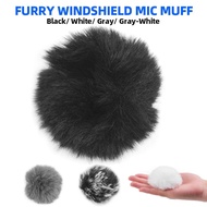 INSOLA 1Pcs Elastic Microphone Windshield Wind Muff Fit 0.5-1.5cm Microphones Cover Universal Mic Furry Fur For SONY RODE BOYA Lapel Lavalier Microphones