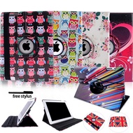 authentic 360 Degree Rotating Multicolor Leather Case for Apple IPad 2/3/4 Stand Protective Cover Au