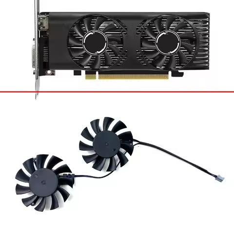 NEW Cooling Fan 46mm 2pin HA5510H12F-Z 2pin 0.30A GTX1650 LP OC GPU FAN For MSI GTX1650 LP OCV1 grap