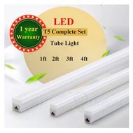 T5 LED Tube Light 3 feet 900mm Complete Set 14W (White) (WarmWhite) x 4 pcs