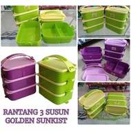 Golden SUNKIST 9022-stack Plastic RANTANG Camper Lunch Box/Food Storage Lunch Box