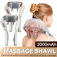 Wireless 6D Massage Shoulder Neck Massager Kneading Trapezius Hot Compress Massage Back Posture Corr