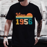 Men's cotton T-shirt 69th Birthday Shirt Vintage 1956 T Shirt 1956 Birthday Gift Men Tops 69 Years O