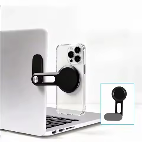 Adjustable Magnetic Laptop Phone Holder Foldable Computer Monitor Side Stand Display Expansion Phone