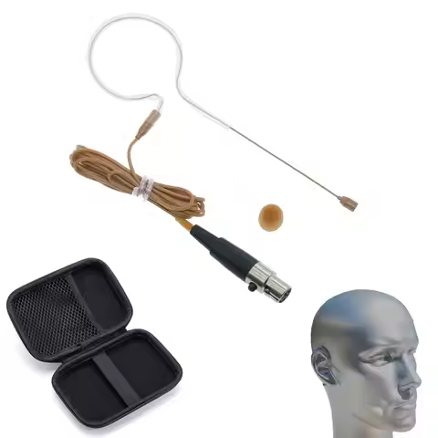 Tan Color MX153 Ear Hanging Headset Microphone For Shure ULX SLX UR1 BLX SVX UR4D UR4S U1 Wirelss Bo