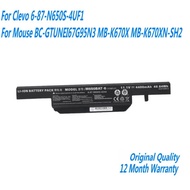 NEW 11.1V 48.84Wh 4400mAh N650BAT-6 Laptop Battery For Clevo 6-87-N650S-4UF1 For Mouse BC-GTUNEI67G9