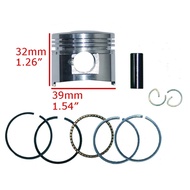 GY6 50cc Piston Kit,39mm Piston for Scooter,Moped with GY6 50cc Engine,139QMB engine.