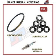 Left 8 BRT Super Roller Package - Racing VBelt - Spark Plug - Mio J