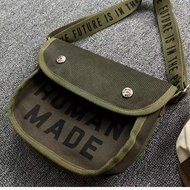 HUMAN MADE Canvas Bag Small Bag Unisex Love Letter Retro Shoulder Crossbody Saddle Bag
