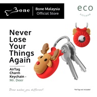 AirTag Charm Keychain Bone | AirTag Case with Key Holder Anti-Scratch Protective Case for Airtag
