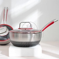 Yukihira Japanese Stainless Steel Pot Grade 316/ Leper Salji Pot/Fried Pot/Cooking Pot