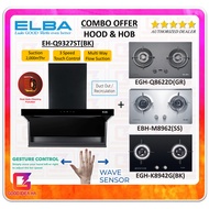 ELBA Cooker Hood EH-Q9327ST(BK) + ELBA Glass Hob EGH-Q8622D(GR) / EBH-M8962(SS) / EGH-K8942G(BK) / E