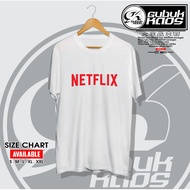 NETFLIX LOGO T-SHIRTS MOVIE STREAMING PLACE - GUBUK.KAOS