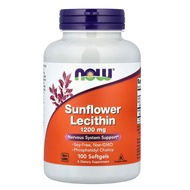 NOW Food Sunflower Lecithin 1200 mg 100 Softgels