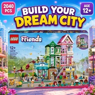 LEGO Friends 42670 Heartlake City Apartments and Stores 2040PCS 9 Characters Building Set for Kids A
