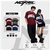 [ON SALE] 888HZ Men's and Women's Couples T-Shirt BOXY Loose Form Polyester RICH - Men's and Women's