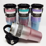 New Gradient Diamond 890ML Tumbler Stainless Steel Bottle Water Bottle With Straw Insulated Flask Bo