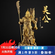 XY?Li Yiyuan Pure Copper Wu Guan Gong Potrait Decoration Wuyue Kowloon Guan Gong Fortuna Statue Guan Gong Statue Home Li