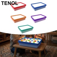 [TENOL] Sensory Light Table Educational Toy Adjustable Three Color Modes Sensory Learning Table for 