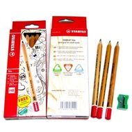 Stabilo Trio Jumbo 6 HB Pencil + 1 Sharpener Set (362HB6P1)