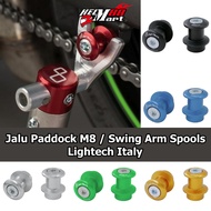 Jalu Paddock LIGHTECH M8 Jalu ZX25R RR CBR 250RR Z900 Ninja Fi New Z1000 Z800 Swing Arm Spool